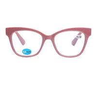 DOOViC Pink Reading Glasses 2.25 Anti Blue Light Square Frame