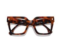 DOOViC Tortoise Square Frame Glasses Blue Light Blocking Oversized Computer Eyeglasses No Strength +0.0