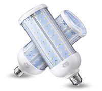 DooVii 2-Pack 500W Equivalent LED Corn Bulb,5500 Lumen 6000K,Cool Daylight LED Street and Area Light,E26/E27 Medium Base,for Outdoor Indoor Garage Warehouse High Bay Barn Backyard and More