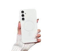 Doowear for Galaxy A16 5G Case Magnetic [Compatible with Magsafe Charger] Wireless Anti-Scratch Shockproof Full Camera Protection Slim Thin Silicon Phone Cover Case for Samsung Galaxy A16 5G-White