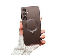 Doowear for Galaxy S25 Case Magnetic [Compatible with Magsafe Charger] Wireless Anti-Scratch Shockproof Full Camera Protection Slim Thin Silicon Phone Cover Case for Samsung Galaxy S25-Wine Red