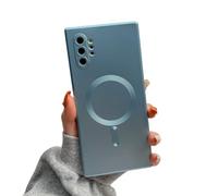 Doowear Galaxy Note 10+Plus Case Magnetic [Support Magsafe Charger] Wireless Anti-Scratch Shockproof Full Camera Protection Silicone Phone Cover Case for Samsung Galaxy Note 10 Plus 6.8"-Blue