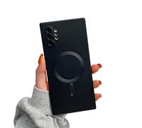 Doowear Galaxy Note 10+Plus Case Magnetic [Support Magsafe Charger] Wireless Anti-Scratch Shockproof Full Camera Protection Slim Silicon Phone Cover Case for Samsung Galaxy Note 10 Plus 6.8"-Black