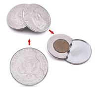 Doowops Super Flipper Coin Magic Tricks Professional Funny Trick for Magicians Magic Accessories Props Gimmick (Flipper Coin Half Dollar)