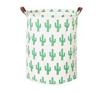 Dooxi Cactus Printed Laundry Hamper Clothes Storage Basket Robust Waterproof Dustproof Toys Storage Bags with Handles