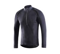 Dooy Men's Cycling Bike Jersey Short Sleeves Biking Running Shirts 3+1 Pockets, Breathable Quick Dry MTB Shirt (Dark Black, XL)