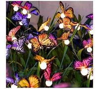 DooYard Solar Garden Lights, Upgraded Swaying Butterfly Light,Outdoor Light, Decorative Lights Yard Patio Pathway Decoration, Larger Solar Panel & Better Sway Effect (4 Pack)
