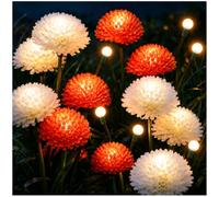 DooYard Solar Swaying Firefly & Flower Garden Lights Outdoor (2 Pack) | swaying wind motion, waterproof outdoor decor, solar powered, no wiring needed, patio pathway decoration, gift idea