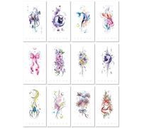Dopamine Back Painted Tattoo Small Fresh Flower Simulation Temporary TattooA:160 * 90mm