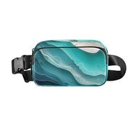 Dopamine Macaron Colorful Lines Fashion Fanny Waist Pack for Men Women Multipurpose Crossbody Shoulder Bag with Adjustable Strap for Cycling Hiking Gym