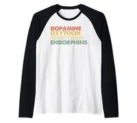 Dopamine Oxytocin Serotonin Endorphins Happy Hormones Raglan Baseball Tee