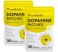 Dopamine Patches, 2 Packs Vegan Skin Kind Dopamine Happy Patches, Transdermal Patch with 5-HTP for Overall Well-Being