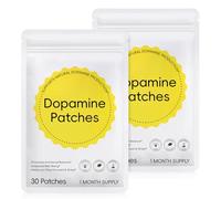 Dopamine Patches 30pcs, Mood Support Patches with Mucuna & 5-HTP, Mood Boost & Positivity Support Supports Dopamine & Serotonin Balance for Men Women, Plant-Based Formula (2 Bags)