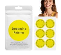 Dopamine Patches, Plant-Based Formula with Rhodiola, Mucuna Pruiens and Lion's Mane Mushroom | Focus, Energy, Alertness & Motivation (30pcs)