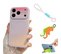Dopamine Phone Case, Summer Vibe Dopamine Color Block Phone Case for iPhone 17/16/15/14 Pro Max, Color Pop Phone Cases with Cute Lanyards and Stands (B-04,for iPhone13)
