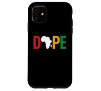 Dope Africa Map Juneteenth Pan African Pride Case for iPhone 11