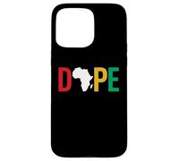 Dope Africa Map Juneteenth Pan African Pride Case for iPhone 15 Pro Max