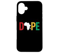Dope Africa Map Juneteenth Pan African Pride Case for iPhone 16 Plus