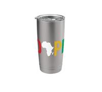 Dope Africa Map Juneteenth Pan African Pride Stainless Steel Insulated Tumbler