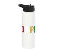 Dope Africa Map Juneteenth Pan African Pride Stainless Steel Insulated Water Bottle