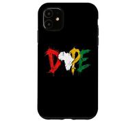 Dope Africa Map Pan African Colors Juneteenth Case for iPhone 11