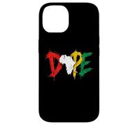 Dope Africa Map Pan African Colors Juneteenth Case for iPhone 14