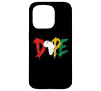 Dope Africa Map Pan African Colors Juneteenth Case for iPhone 15 Pro