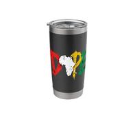 Dope Africa Map Pan African Colors Juneteenth Stainless Steel Insulated Tumbler