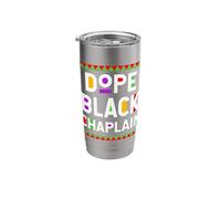 Dope Black Chaplain African American Job Proud Profession Stainless Steel Insulated Tumbler