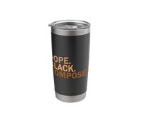 Dope Black Composer Melanin Black Month African Composer Stainless Steel Insulated Tumbler