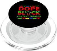 Dope Black Content Creator Proud Black Influencer Career PopSockets PopGrip for MagSafe