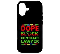 Dope Black Contract Lawyer Proud Black Attorney Career Pride Case for iPhone 17
