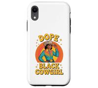 Dope Black Cowgirl Western Rodeo Melanin Country Women Case for iPhone XR