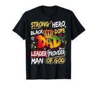 Dope Black Dad Juneteenth Fathers Day African American Mens T-Shirt