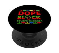 Dope Black DevOps Engineer Proud Black Professional Career PopSockets Adhesive PopGrip