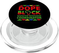 Dope Black Disaster Response Coordinator Career Pride Job PopSockets PopGrip for MagSafe
