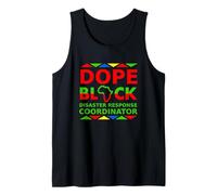 Dope Black Disaster Response Coordinator Career Pride Job Tank Top