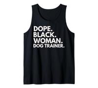 Dope Black Dog Trainer Empowered Black History Month Tank Top