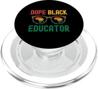 Dope Black Educator | Melanated Educator | Black Teacher PopSockets PopGrip for MagSafe
