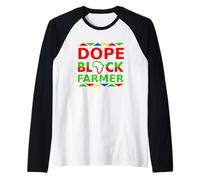 Dope Black Farmer Proud Black Professional Career Pride Job Raglan Baseball Tee