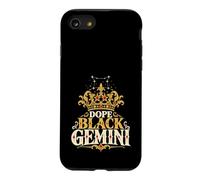 Dope Black Gemini Zodiac Crown Birthday Gift Case for iPhone SE (2020) / 7/8