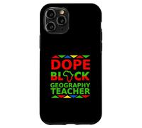 Dope Black Geography Teacher Back To School Career Pride Job Case for iPhone 11 Pro