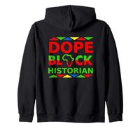 Dope Black Historian Proud Black Professional Career Pride Zip Hoodie