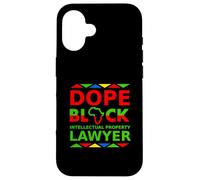 Dope Black Intellectual Property Lawyer Proud Black Attorney Case for iPhone 16