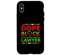 Dope Black Intellectual Property Lawyer Proud Black Attorney Case for iPhone X/XS