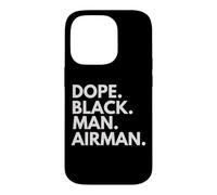 Dope Black Man Airman African American Pride Case for iPhone 14 Pro