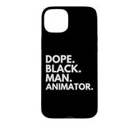 Dope Black Man Animator African American Pride Case for iPhone 15 Plus