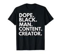 Dope Black Man Content Creator African American Pride T-Shirt