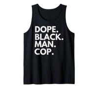 Dope Black Man Cop African American Pride Tank Top