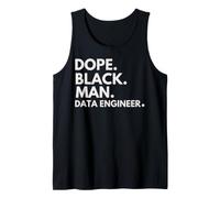 Dope Black Man Data Engineer African American Pride Tank Top